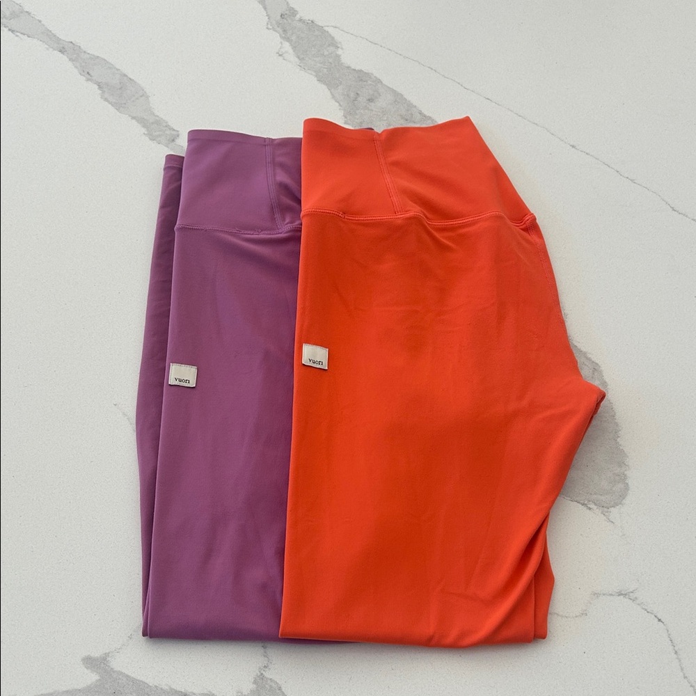 Vuori Women's Leggings - Vibrant Purple and Orange